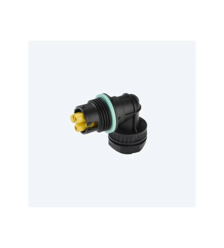 Mini socket connector panel-mounted