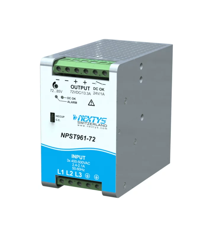 Power Supply 3Ph, 960W Din-Rail AC/DC 72 Vdc 13,3 A