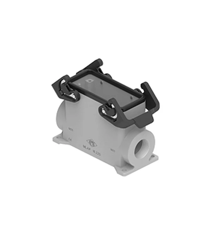 surface mounting housing, size 77.27, IL-BRID stainless steel, 2 levers, 2xM25 side