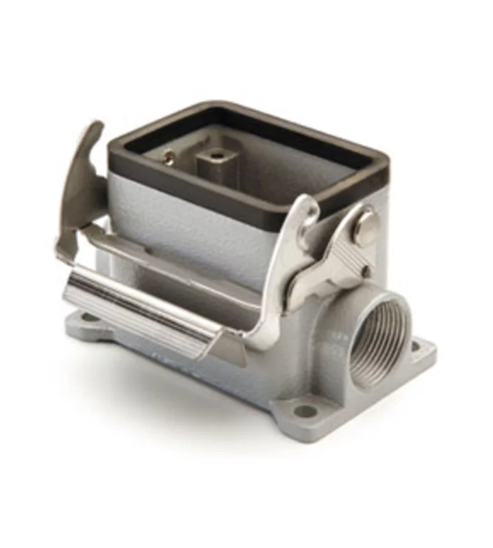 surface mounting housing, size 44.27, V-TYPE alu, 1 lever, 1xPG16 side