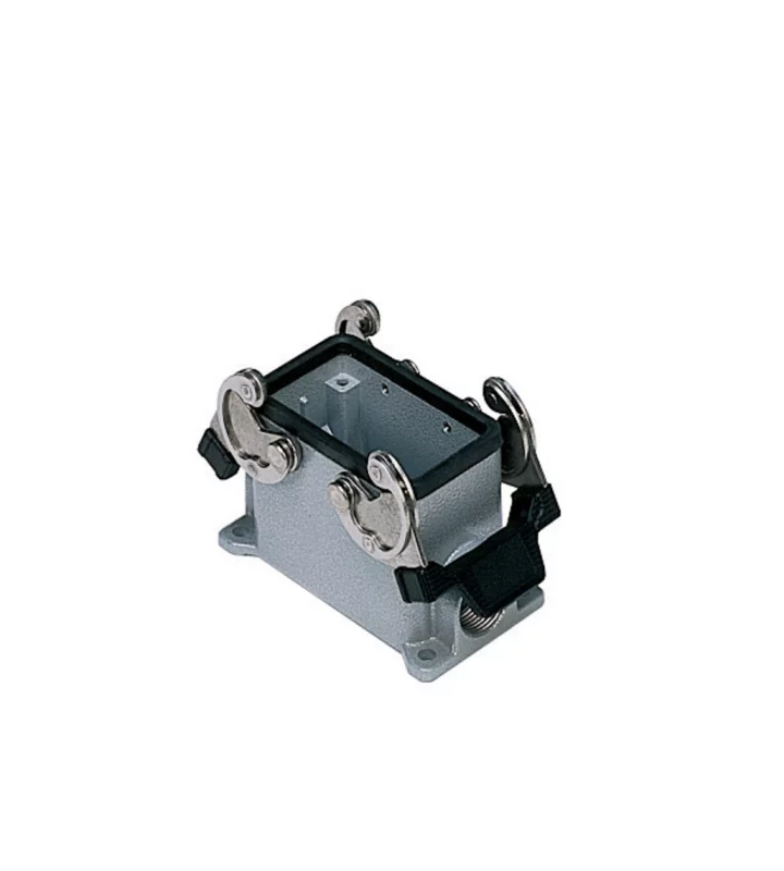 surface mounting housing, size 57.27, C-TYPE alu, 2 levers, 2xPG16 side