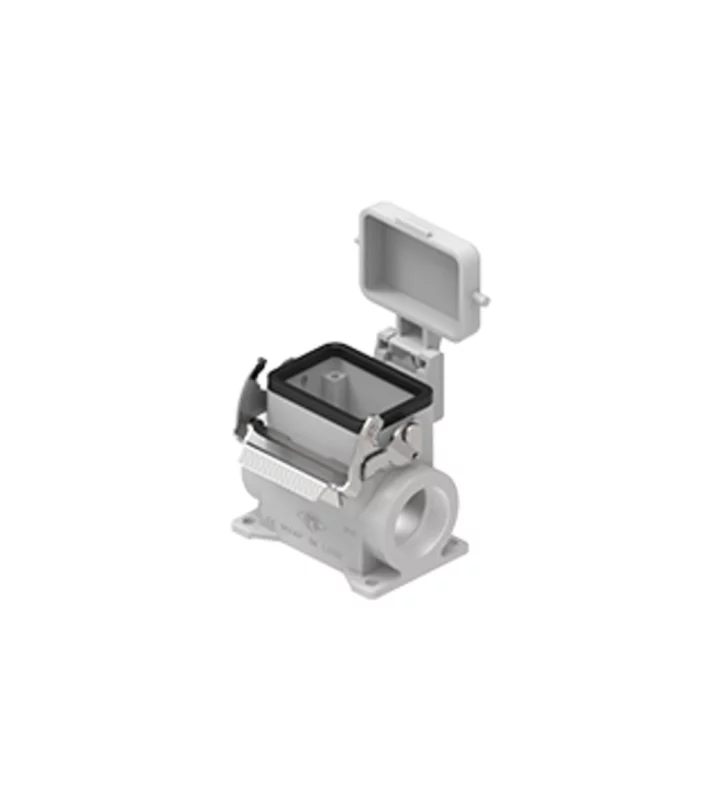 surface mounting housing, high, size 44.27, V-TYPE alu, 1 lever, 1xM32 side, cover metal