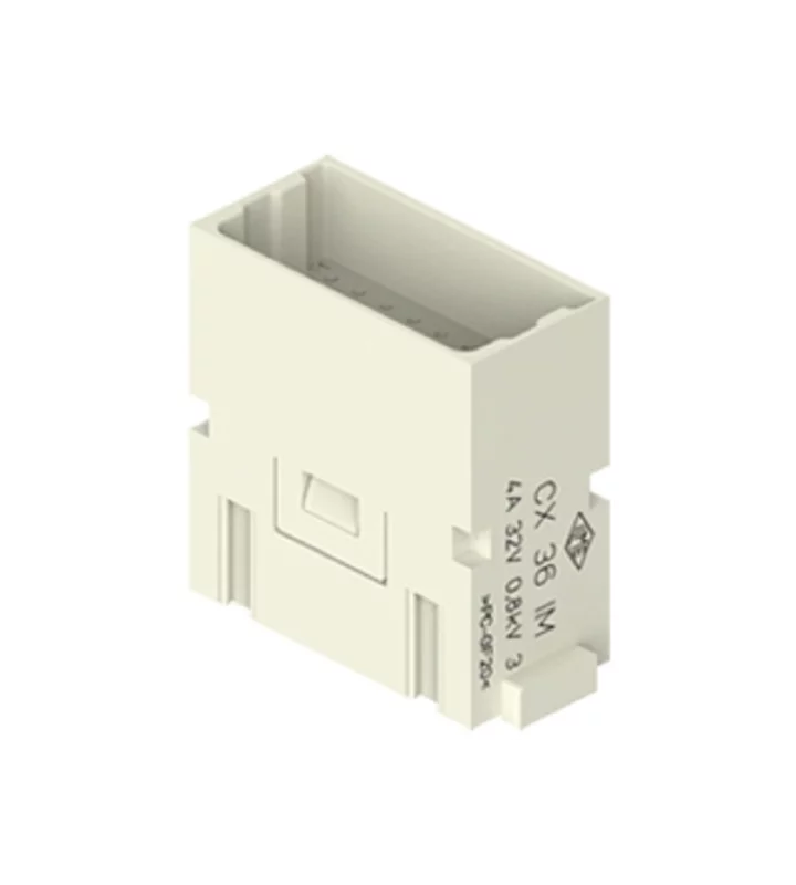 male insert, MIXO, 1MU, 36p, crimp, 4A, 32V