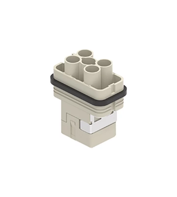 male insert, 32.13, 4+2+PE, crimp, 40A, 400/690V