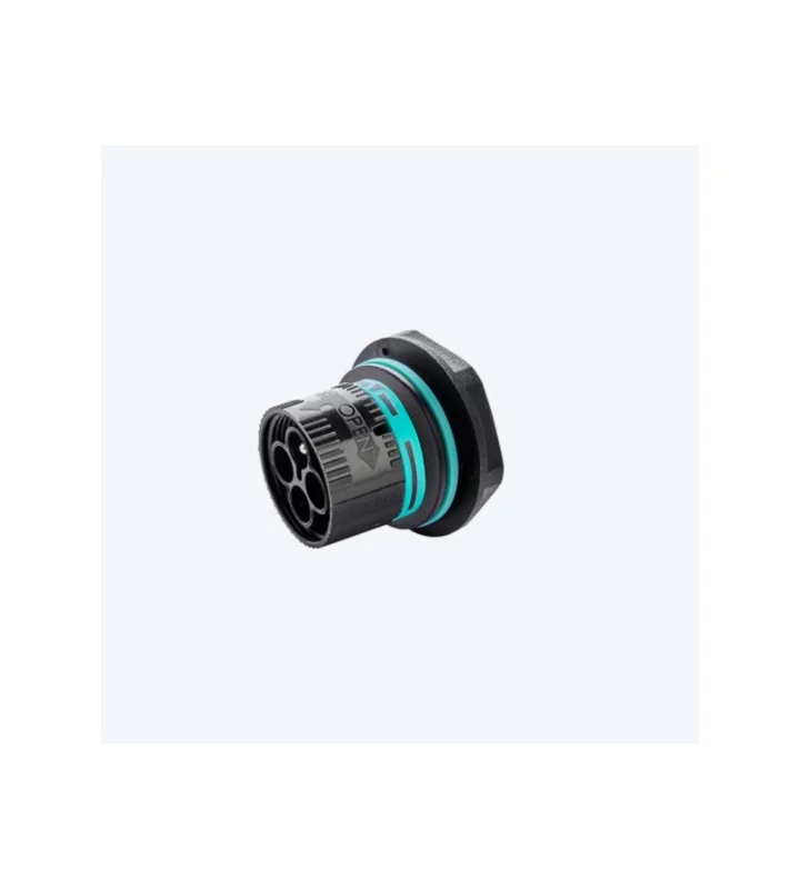 Mini plug connector panel-mounted, screw