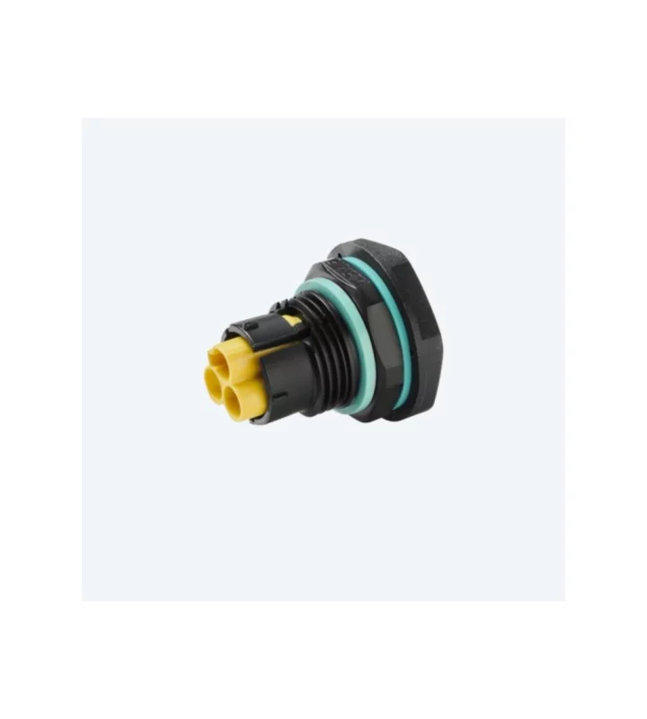 Mini plug connector panel-mounted M25