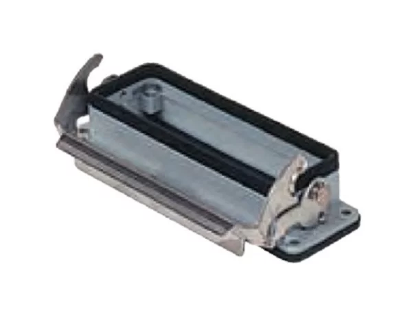 bulkhead mounting housing, size 77.27, V-TYPE alu, 1 lever