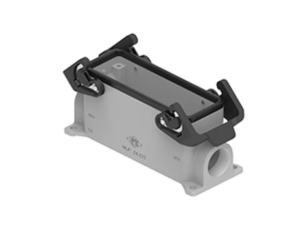 surface mounting housing, size 104.27, IL-BRID stainless steel, 2 levers, 1xM25 side