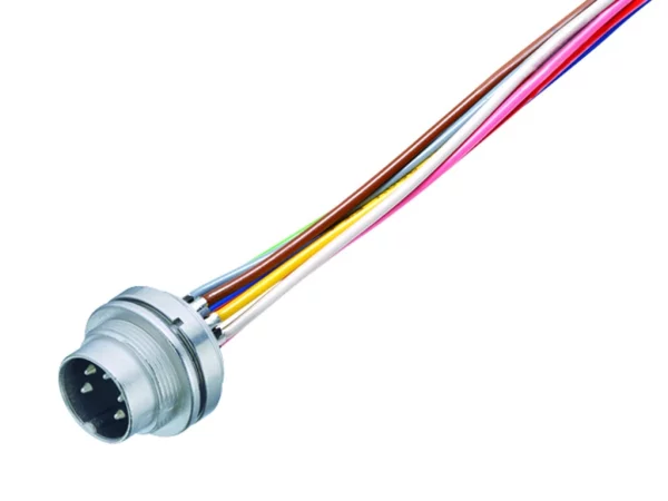 Male panel mount connector