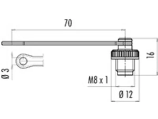 Protection cap for female panel mount connector