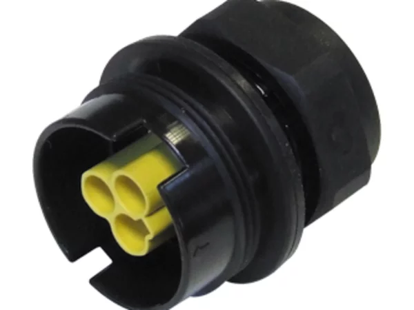 Insert plug panel mounted connector