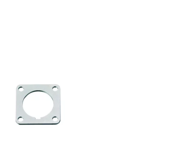 Rectangular flange for panel mount connectors