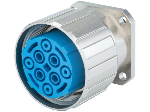 Panel Connector with knurled Nut