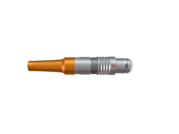 Straight cable plug with back nut for Bend Relief