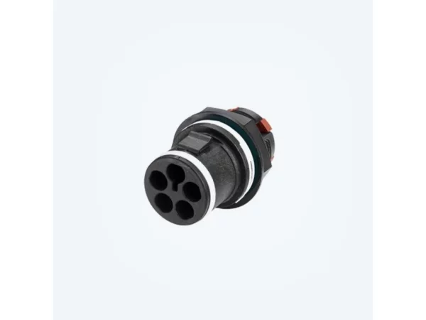 Mini plug connector panel-mounted 4p screw M20