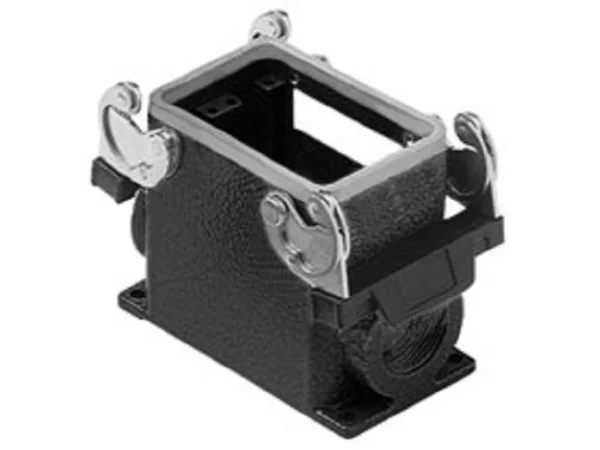 surface mounting housing, size 66.40, W-TYPE alu, 2 levers, 2xM40 side