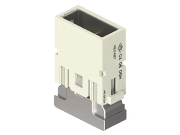 male insert, MIXO, 1MU, 8p, crimp, 10A, 50V, megabit