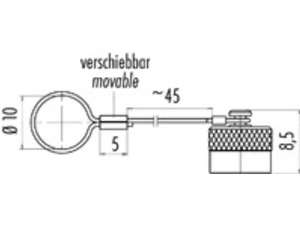Protection cap for male cable connector