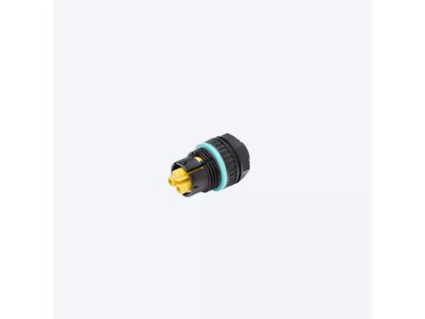 Mini socket connector panel-mounted