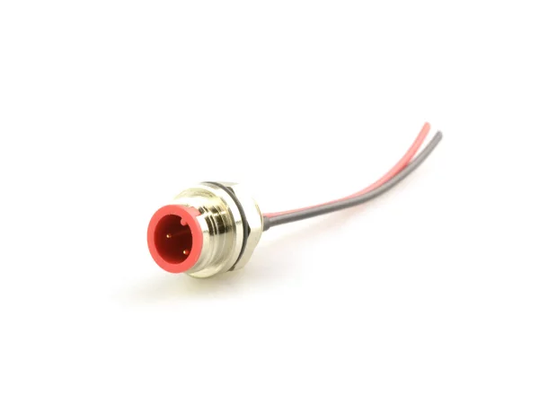 Mini C male panel mount connector