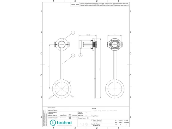TH381 Closure cap for plug M16