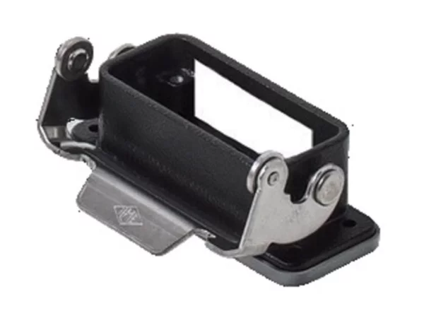 bulkhead mounting housing, size 66.16, W-TYPE alu, 1 rigid lever