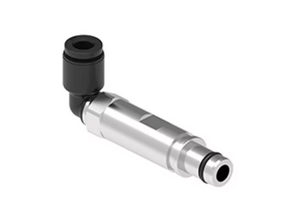 male contact, angled, MIXO, metal, 3,0mm external, push-in, pneumatic