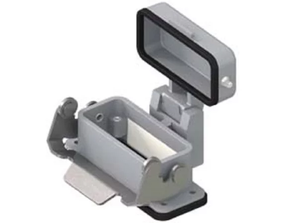 bulkhead mounting housing, size 49.16, CZ7 alu, 1 rigid lever, cover metal