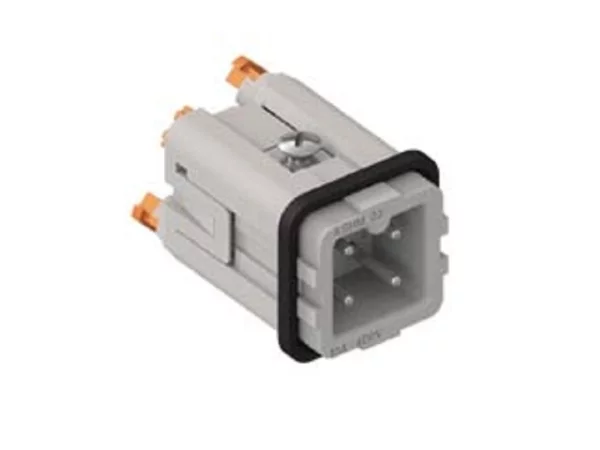 male insert, size 21.21, 3p+PE, silver, SQUICH, 10A, 400V