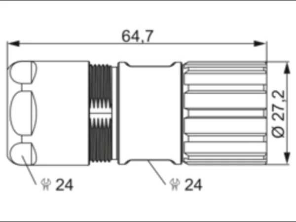 Straight Connector, Female Thread