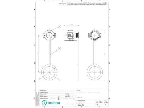 TH381 Closure cap for socket M16