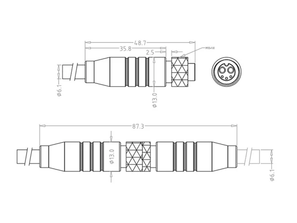 Female cable connector