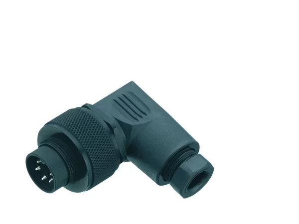 Male angled connector