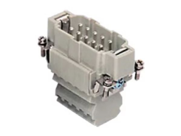 male insert, size 57.27, 10p+PE, silver, 2x spring, 16A, 500V