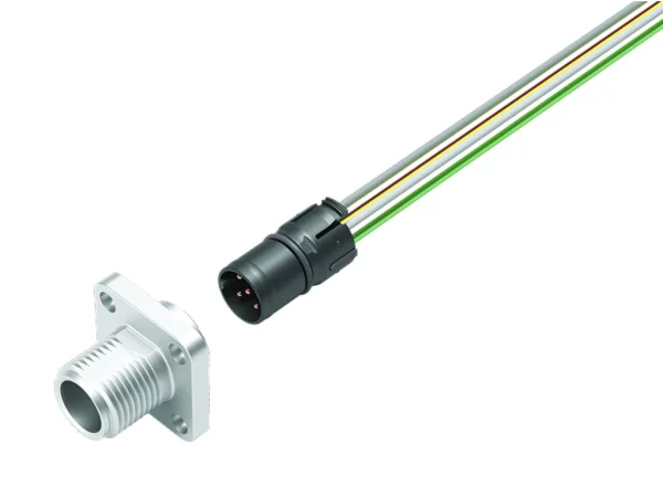 Male panel mount connector