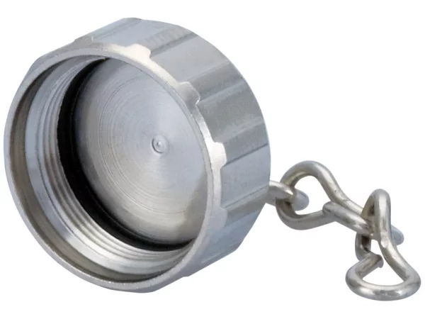 Brass protective cap with chain