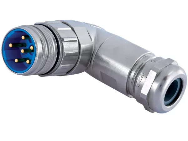 Right Angle Connector, Male Thread