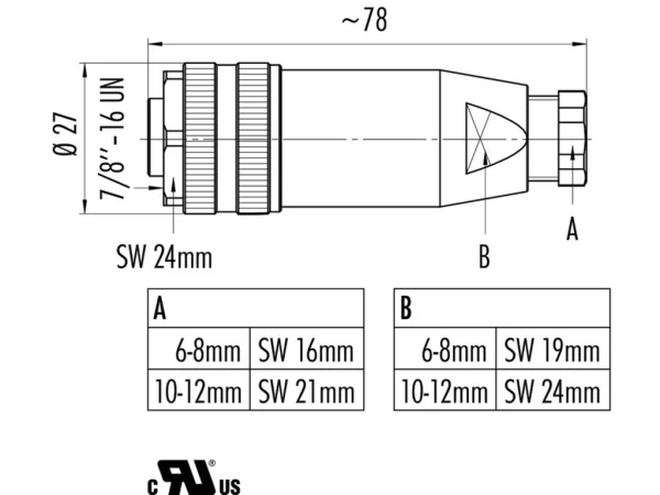 Female cable connector