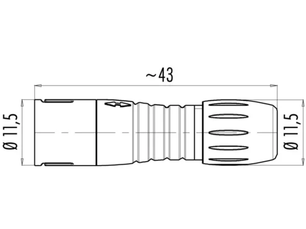 Male cable connector