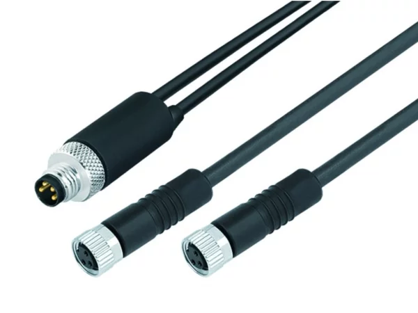 Duo connector M8 - 2 female connectors M8
