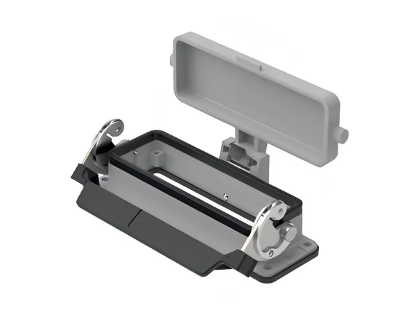 bulkhead mounting housing, size 104.27, C-TYPE alu, 1 lever, cover metal
