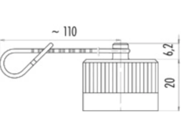 Protection cap for male cable connector