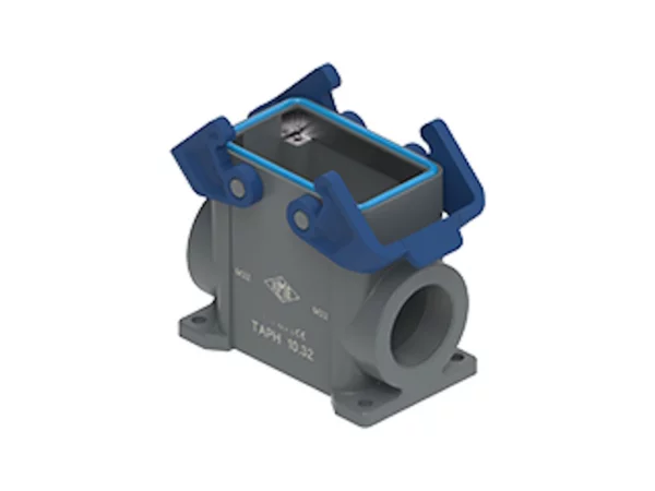 surface mounting housing, high, size 57.27, T-TYPE H plastic, 2 levers, 1xM25 side, PE-jumper