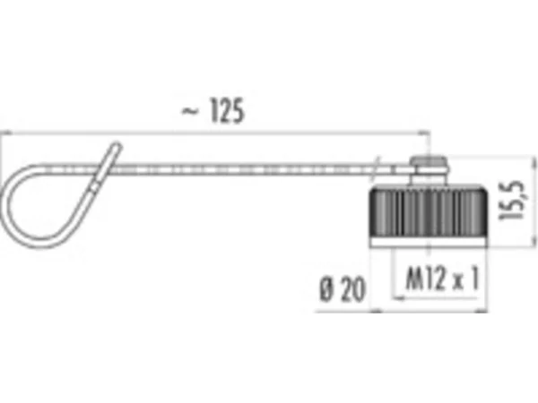 Protection cap for male cable connector