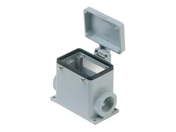surface mounting housing, size 66.40, C-TYPE alu, 4 pegs, 1xPG29 side, cov.