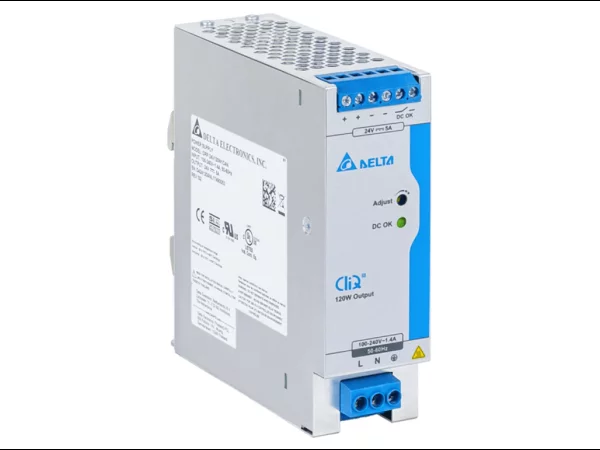 Power supply, 1Ph, 120W, DIN Rail, AC/DC, 24 Vdc, 5 A