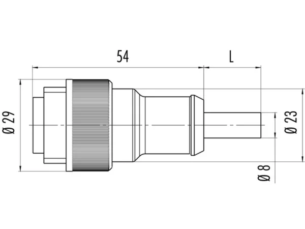Male cable connector