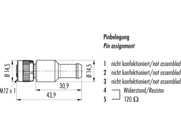 Female terminating connector