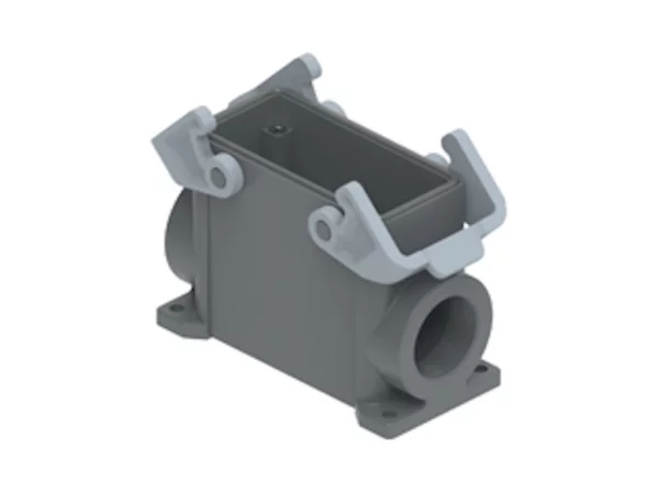 surface mounting housing, high, size 77.27, T-TYPE plastic, 2 levers, 2xM32 side, PE-jumper