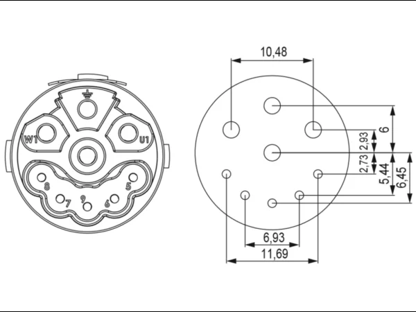 Inserts 9-pole